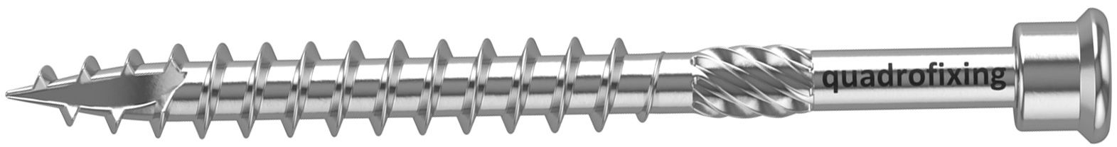 Gewachste Terrassenschrauben QUADROFIX TERRIX aus Edelstahl für Holzbauprojekte